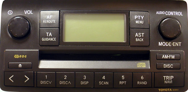 Corolla Verso Radio Audio/Video/Electronics Toyota
